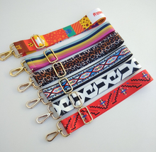 HJKL Nylon Colorful Women Shoulder Bag Strap for Crossbody Rainbow Bag Accessories Handle Handbag Purse Strap Bag Belt gift 2024 - buy cheap