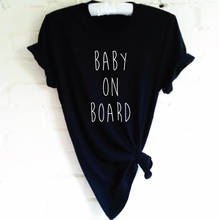 Grunge Tumblr топы, художественные рубашки, Детская футболка на доске, объявление беременности, футболка для мамы и ребенка 2024 - купить недорого