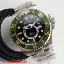 43mm sapphire glass GMT green ceramic bezel black dial automatic movement date men's watch 2024 - buy cheap