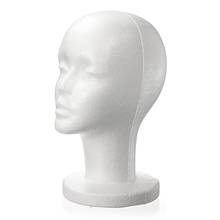 1pcs Female Foam Mannequin Head Model Styrofoam Mannequin Manikin Foam Head Model Hat Glasses Wig Display Stand Rack 2024 - buy cheap