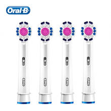 Сменные насадки для зубной щетки Oral B, оригинальные головки EB18, 3D белые , насадка для зубной щетки, Braun Oral-b, мягкая щетина, перекрестная щетка 4 шт./упак . 2024 - купить недорого