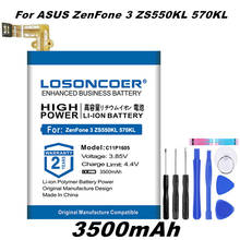 LOSONCOER C11P1605 Battery 3500mAh For ASUS ZenFone 3 ZS550KL 570KL Z01FD Mobile Phone Battery Free tools 2024 - buy cheap