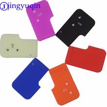 jingyuqin 10pcs For Renault Megane R.S. Scenic 3 Button Card Smart Key 3 Buttons Remote Silicone Rubber Car Key Case Cover 2024 - buy cheap