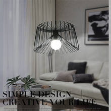 Modern Iron Art Pendant Lights Black/white/gold Metal Hanging Lamps Loft Fixtures for Kitchen Living Room Decor Industrial Light 2024 - buy cheap