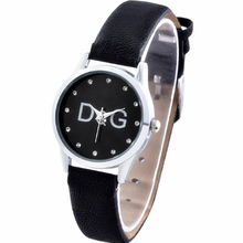 DQG-Reloj de cuarzo con esfera pequeña para mujer, nuevo accesorio de marca de lujo, sencillo, informal, de cuero, regalo 2024 - compra barato
