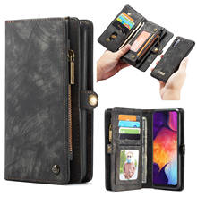 Multifunctional Split Wallet Leather Pouch Bag Cover For Samsung A70 A50 A20 A40 A30 Phone Case Money Card Pocket Zipper 2024 - buy cheap