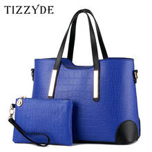 Women Bag Vintage Messenger Bags Shoulder Handbag Women Top-Handle Crocodile Pattern Composite Bag Purse Wallet Leather ZHP253 2024 - buy cheap