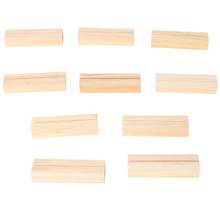 10pcs Natural Wood Numbers Photo Display Stand Business Card Holder Message Name Memo Clips Desk Organizer 2024 - buy cheap