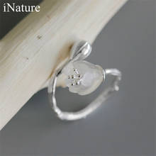 Женское кольцо из серебра 925 пробы, с натуральным кристаллом 2024 - купить недорого
