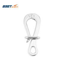 4" Quick Release Eye Pelican Shackle 316 Stainless Steel Locked Rectangle Ring folding Shackle  Lifeboat Life Raft marine boat 2024 - buy cheap