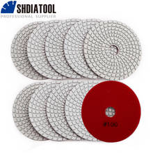 SHDIATOOL 10pcs 4inch Wet diamond polishing pads for marble granite stone 100mm grinding disc 2024 - buy cheap