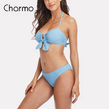 Charmo Bikini Two Piece Set Swimwear Sexy Halter Swimsuits for Women Push Up Bathing Suits Beachwear 2024 - buy cheap