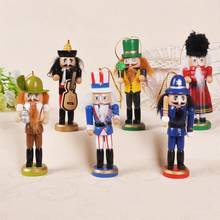 12cm Christmas Wooden Nutcracker Soldier Jewelry Children's Room Decoration Ornament Christmas Gift Handcraft Nutcracker Puppet 2024 - buy cheap