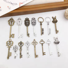 Pingentes de amuleto de chaves, achados de liga de jóias diy acessórios para colares brincos com 10 peças 2024 - compre barato