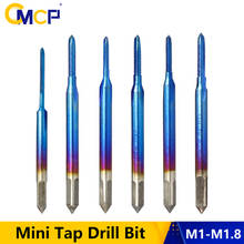 CMCP 1pc Nano Blue Coated Mini Tap Drill Bit M1 M1.2 M1.4 M1.6 M1.7 M1.8 Machine Thread Tap HSS 6542 Metric Screw Tap 2024 - buy cheap