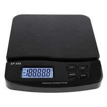 Balança digital para envio postal, 25kg/1g, 55lb, balança eletrônica para contagem, pesagem 2024 - compre barato