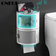 Многофункциональный держатель для туалетной бумаги ONEUP, пластиковый держатель для туалетной бумаги, водонепроницаемый настенный лоток для туалетной бумаги 2024 - купить недорого