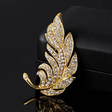 1Pc  Leaf Brooch Metal Vintage Women Girl CharmingExquisite Collar Lapel Pin Fashion Jewelry Party Garment Accessories 2024 - buy cheap