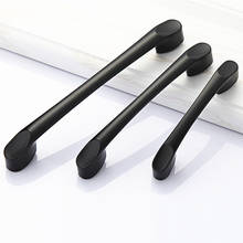 Aluminum Alloy Black Cabinet Handles American style Kitchen Cupboard Door Pulls Drawer Knobs Fashion Furniture Hardware 2024 - buy cheap