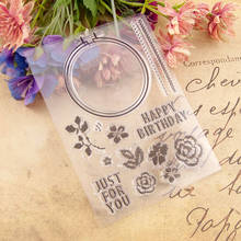 Прозрачный силиконовый штамп «сделай сам», кольцо, цветок на день рождения, для скрапбукинга, декора фотоальбома 2024 - купить недорого