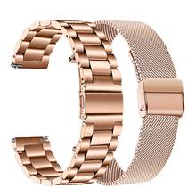 18mm Luxury Metal Link Stainless Steel Mesh Watch Band Bracelet Wrist Strap Replacement Belt for Huawei Watch Honor S1 Fossil Q 2024 - buy cheap