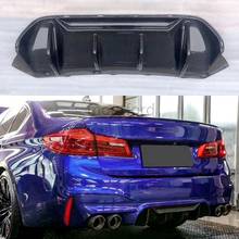 Good Fitment Carbon Fiber Weave P Style Back Lip Rear Bumper Spoiler Diffuser For BMW F90 M5 Car Styling car accessories 2024 - buy cheap