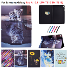 Tiger pattern Case For Samsung Galaxy Tab A 10.1 Case T510 SM-T510 SM-T515 Cover Funda Tablet Shell For Tab A 10 1  Skin Coque 2024 - buy cheap