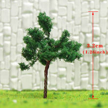 100pcs N Scale Deep Green Trees Train Layout Set 1:150 Iron Wire Model Trees 32mm D3513 2024 - buy cheap