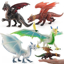 Figuras de acción de dinosaurios de la vida salvaje de Jurassic para niños, 7 estilos de tamaño grande, juego de plástico, parque mundial, modelo de dinosaurio, regalo para niños 2024 - compra barato