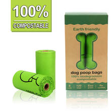 Bolsa de residuos Biodegradable para perros y gatos, Bolsa para popó de almidón de maíz desechable, bolsa de basura para mascotas, bolsas de aseo para exteriores 2024 - compra barato