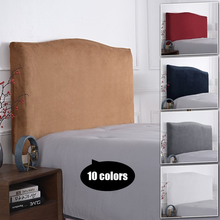 Velvet Solid Color Headboard Elastic Bed Head Cover Bedhead Cover All-inclusive Dust Cover Bed Back Wrapped Protection Cover 2024 - buy cheap