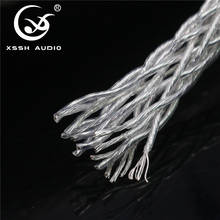 XSSH audio YIVO HIFI Hi-end 10mm 16 core OFC pure copper plated silver speaker cable banana plug cable cord wire 2024 - buy cheap