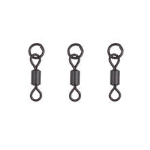 500Pcs Matt Black Carp Fishing Rolling Swivels Connector with Solid Ring Carp tackle Rigs Terminal end accessories 2024 - buy cheap