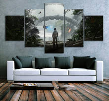 5 панелей фантазия настенные художественные картины Робинсон путешествие видеоигры искусство холст картины для гостиной Декор стен 2024 - купить недорого