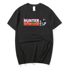 T-shirts dos homens das camisas dos homens do caçador x do caçador hxh t camisas killua zoldyck camiseta camisetas do verão 2024 - compre barato