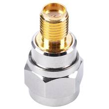 Cable coaxial RF adaptador SMA hembra a F macho, Plata 2024 - compra barato