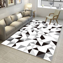 Autumn And Winter Washable Carpets For Living Room Bedroom Area Rugs Modern Geometric 3D Printing Floor Rug Parlor Washable Mats 2024 - buy cheap