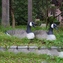 Lifelike falsa caça ganso atração neve ganso jardim gramado decoração 2024 - compre barato