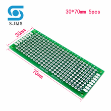 Placa electrónica PCB 2x8 3x7 Diy, placa de circuito impreso Universal 2*8 3*7 cm, doble cara, Prototipos PCB para placa de cobre Arduino 2024 - compra barato