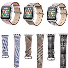 newest Strap for Apple Watch leather Band se Series 3/2/1 42mm 38mm wristband For iwatch 6 5 4 strap 40mm 44mm 2024 - buy cheap