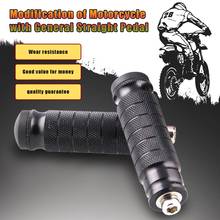 1 par cnc da motocicleta traseiro pé resto pegs pedais m8 6063 alumínio reequipamento durável universal apoio para os pés footpegs 102x26x26mm 2024 - compre barato