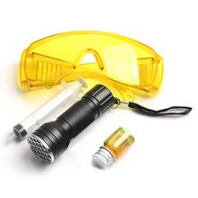 Kit para detecção de vazamento automotivo, ar condicionado, sistema c, 21 lanternas uv, óculos protetores, tinta uv 2024 - compre barato