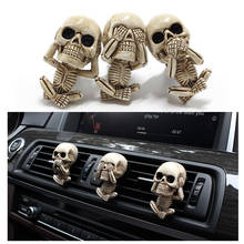 Bone Skull Ghost Car Air Freshener Vent Clip Human Body Skeleton Aromatherapy Resin Car Perfume Diffuser Car Smell Diffuser Air 2024 - buy cheap