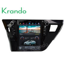 Krando-REPRODUCTOR Multimedia para coche Toyota, sistema de navegación con Android 9,0, 10,4 pulgadas, pantalla vertical, GPS, para corolla 2014-2016 2024 - compra barato