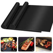 Alfombrilla antiadherente para parrilla de barbacoa, lámina resistente al calor para cocinar, accesorios para fiesta, 40x33cm, 4 Uds. 2024 - compra barato