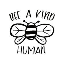 15*14.6cm Bee a Kind Human Sticker Cute And Interesting animal Vinyl Sticker Car Decor Decor Decals 2024 - buy cheap