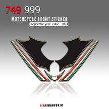 Para ducati 749 999 2002 - 2004 moto rcycle frente carenagem adesivo 3d gel protetor número placa decalques moto 3d gel adesivos 2024 - compre barato