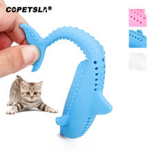 Copetsla-juguetes de silicona suave en forma de pez para gato, mordedores interactivos, suministros para mascotas, limpieza de dientes de hierba gatera 2024 - compra barato