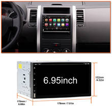 Eunavi 2 Din Android 10 Universal Car Radio Stereo Multimedia Video Player 2din 6.95'' GPS Navigation Auto DVD Audio USB WIFI 2024 - buy cheap
