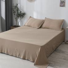Jogo de cama 2020 cores sólidas conjunto de roupa de cama para casa 3 pçs de algodão renda colcha de travesseiro 2024 - compre barato